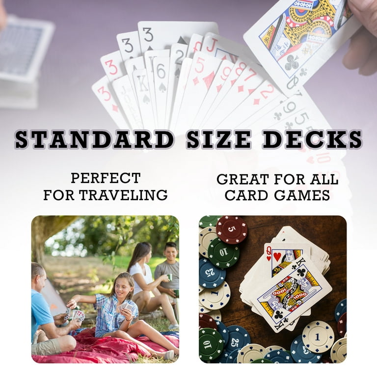 Bicycle Playing Cards Deck 4 Pack Bulk Set for Poker Card Games