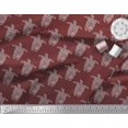 thumbnail image 2 of Soimoi Tissu en Coton Canard Imprimé Tortue 1 Yard 42 Pouces de Large, 2 of 3