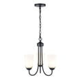 thumbnail image 3 of 9803-MB-Millennium Lighting-Ivey Lake - 3 Light Chandelier-15.5 Inches Tall and 15 Inches Wide-Matte Black Finish    -Traditional Installation, 3 of 5