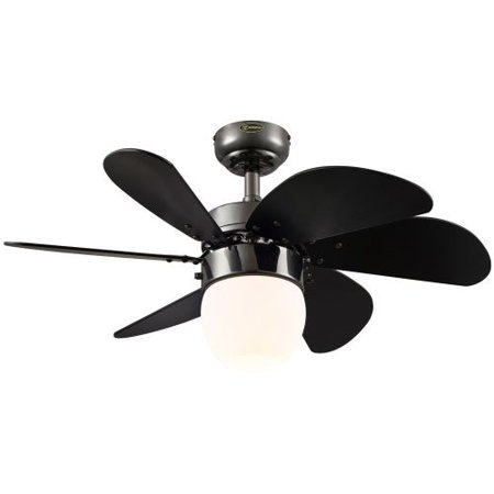 5 Blade Swirl Ceiling Fan - Turbo Swirl 30-Inch Reversible Six-Blade Indoor Ceiling Fan