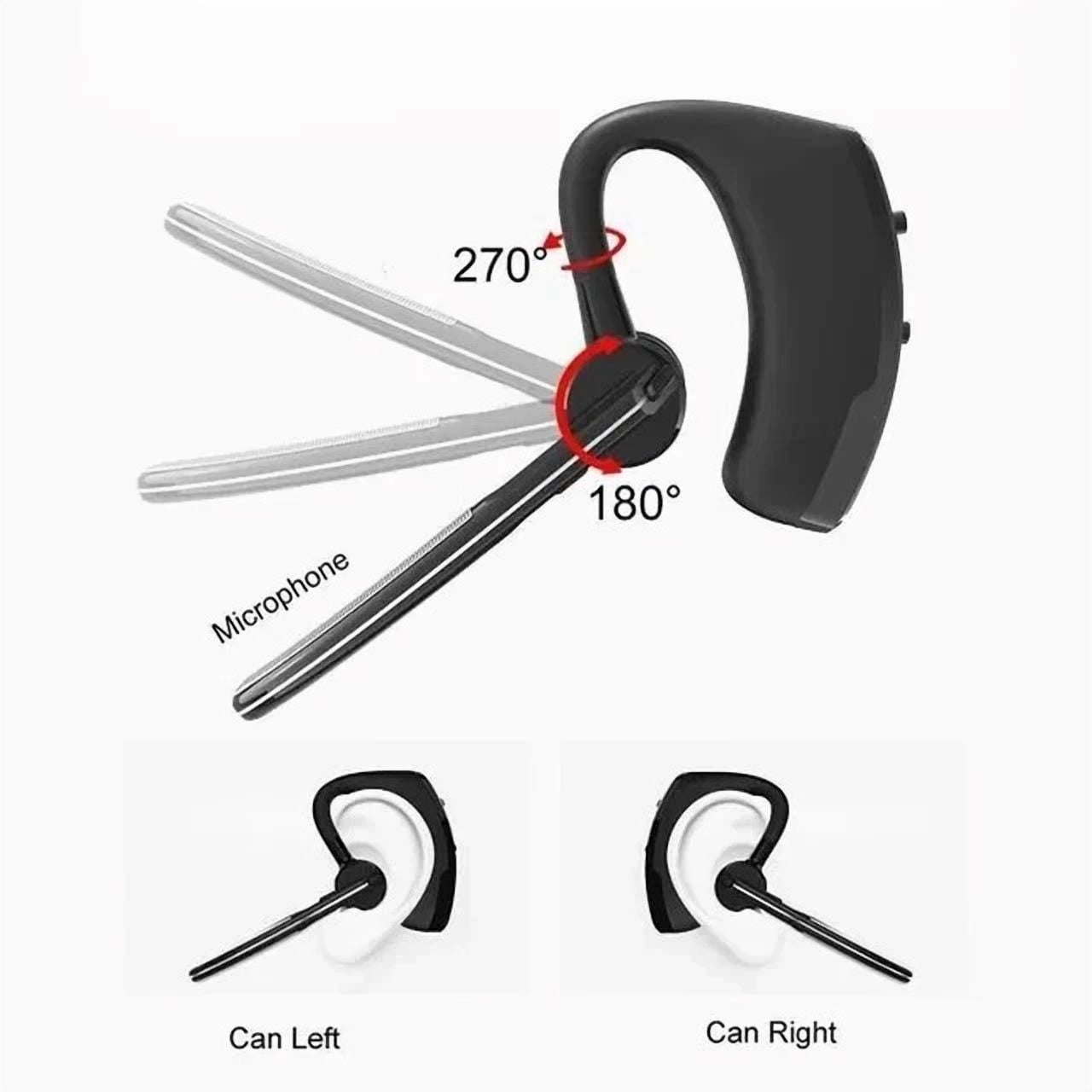 Bluetooth Headset Wireless Earpiece Earphone With Microphone For Cell Phones