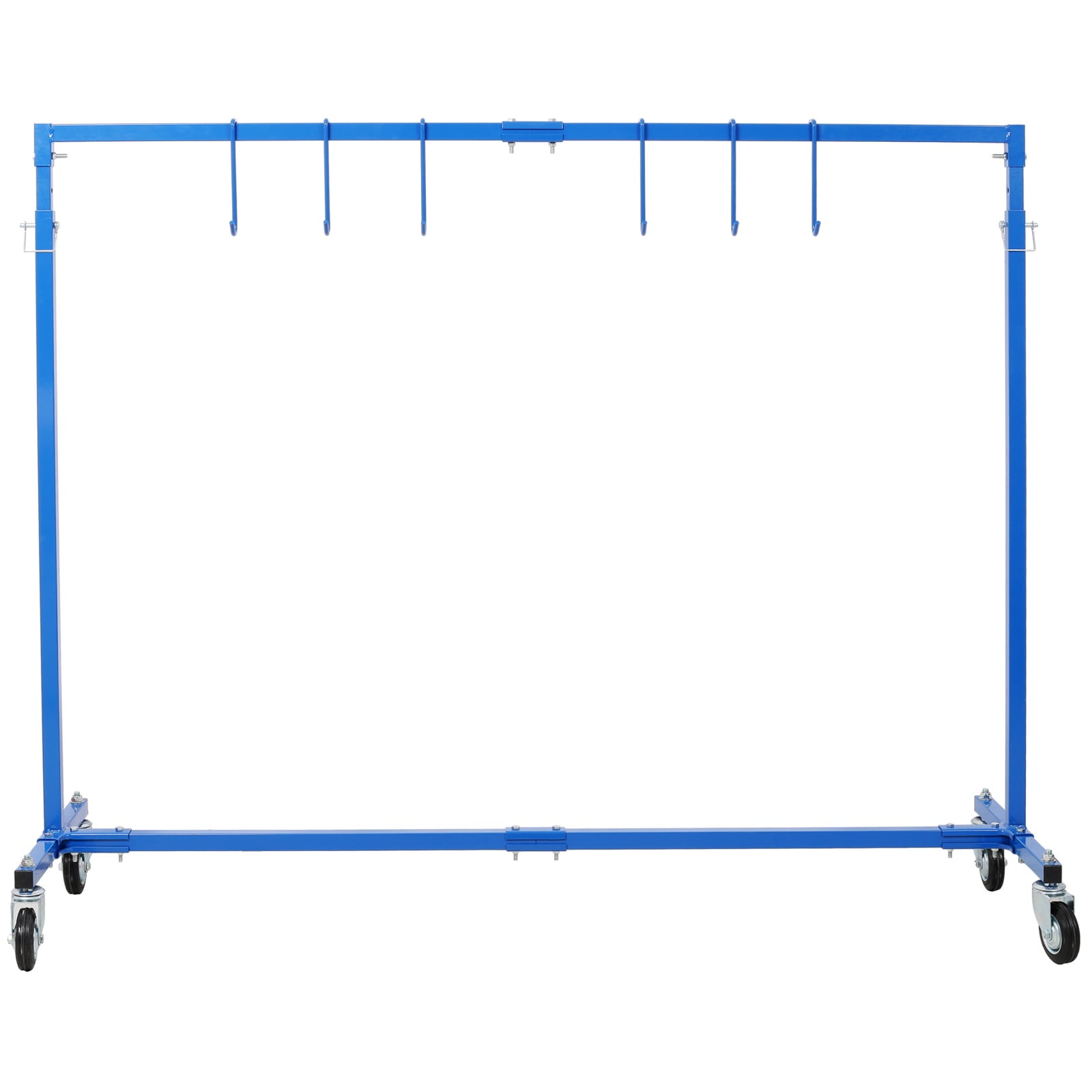 Deiokin Adjustable Paint Drying Rack, 3000 LBS Capacity Auto Body Stand with 6 Hooks & Mobile Base