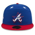 thumbnail image 2 of Men's New Era Blue/Red  Atlanta Braves 2025 MLB All-Star Game Workout Side Patch 59FIFTY Fitted Hat, 2 of 5