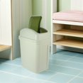 thumbnail image 4 of HONMEET Swing Lid Trash Can in Light Green Plastic with Spacious Design for Kitchen and Office, 4 of 8
