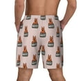 thumbnail image 3 of Kdxio German Shepherd Dog Print Men's Swim Trunks with Compression Liner 7 Inch Inseam Quick Dry Swim Shorts, 3 of 7