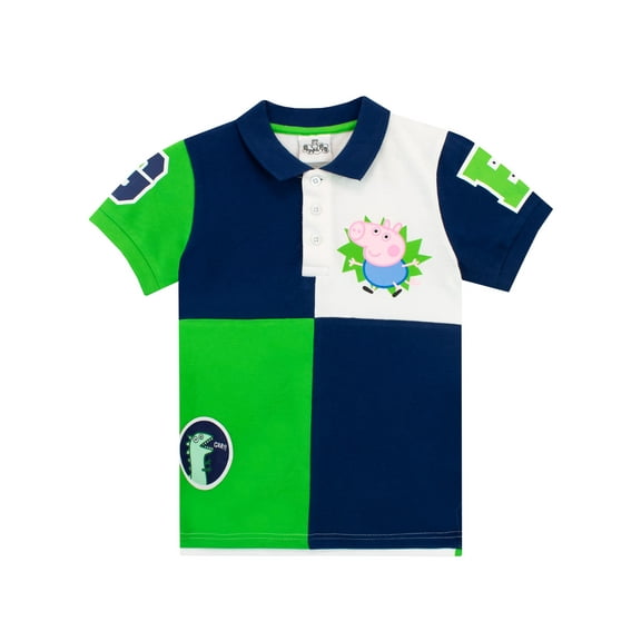 Peppa Pig Boys George Pig Polo Shirt Sizes 2T-8