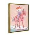 thumbnail image 4 of Stupell Industries Vintage Cowgirl on Board Animals & Insects Painting Gold Floater Framed Canvas Art Print Wall Art, 17 x 21, 4 of 10