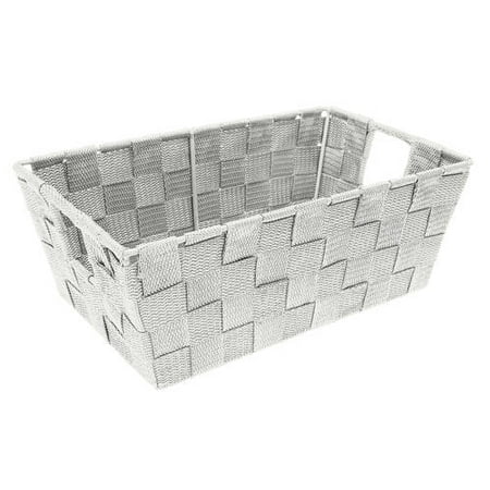 Check Small Tote - Simplify Woven Strap Tote, Small Shelf
