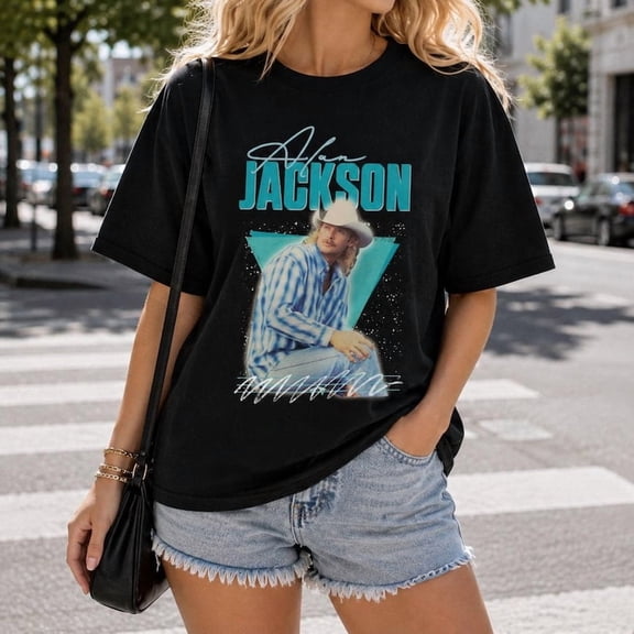 Alan Jackson Vintage T-Shirt, Country Music Graphic Tee, Retro Western Cowboy Shirt, 90s Country Fan Gift, Unisex Music Tee