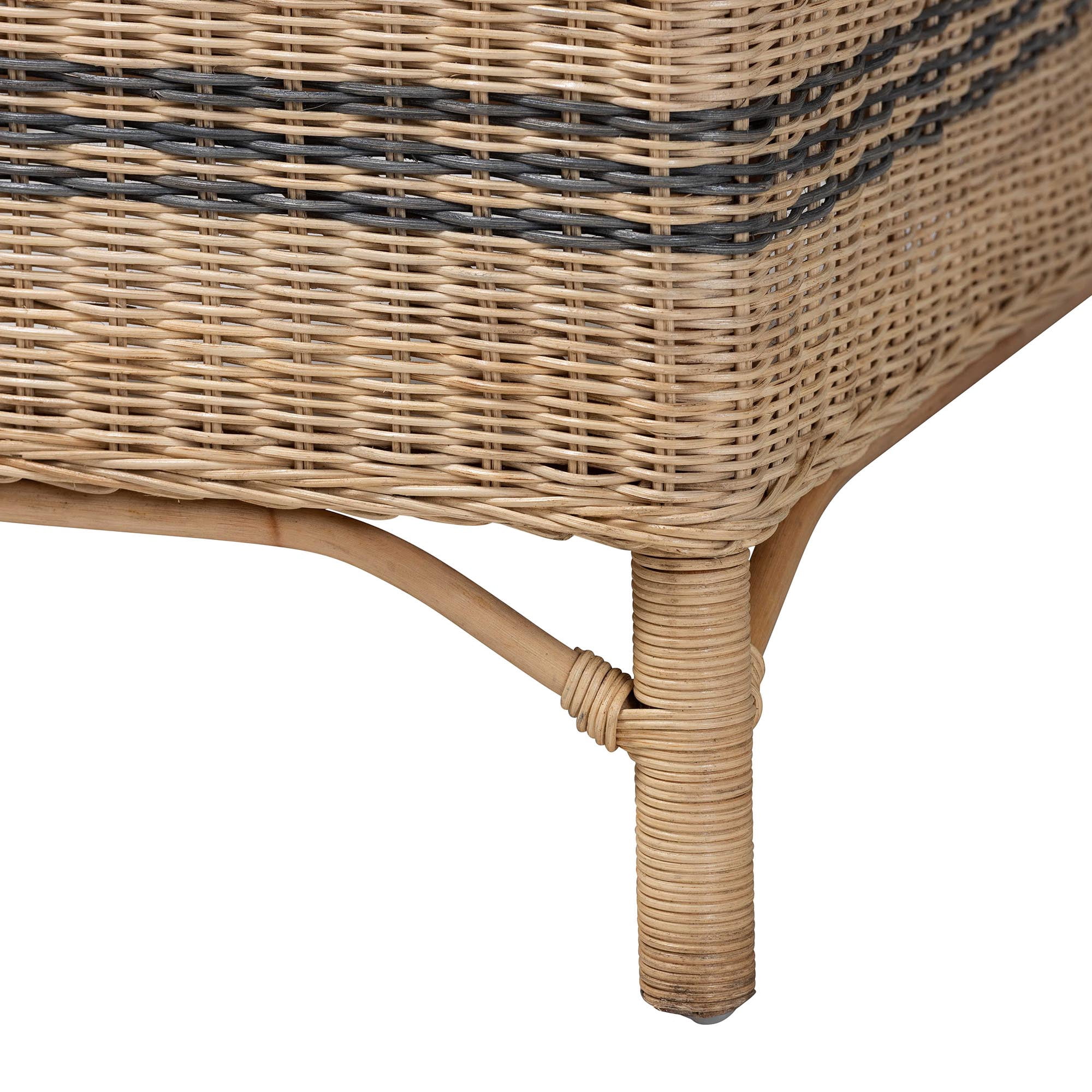 bali & pari Elda Boho Accent Chair, Natural Brown