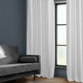 thumbnail image 2 of HPD Half Price Drapes Pillow White Heritage Plush Velvet Room Darkening Curtains for Bedroom & Living Room Curtains (1 Panel), Window Curtains 84 inches long, Rod Pocket Curtains & Drapes, 50W X 84L, 2 of 12