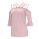 thumbnail image 5 of Moda mujer casual sexy honda manga corta tops blusa casual camiseta Fridja  gope5094, 5 of 6