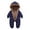Navy, variant on REDARER Baby Boys Girls Snowsuit Winter Clothes Suit Hooded Jumpsuit Romper Bear Outfit Warm Coat Outwear Overcoat,Kids Clothing,Size:18-24 Months