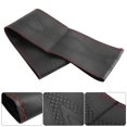 thumbnail image 4 of Funda de Cuero para Volante de 38mm Kit de Hilo y Agujas de Grabado Diy Decoración de Interiores negro rojo para Funda de Volante de 15 Pulgadas Protección de Cuero Diy ANGGREK  Otros, 4 of 8
