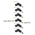 thumbnail image 4 of MUSUPER USB C PD to DC Power Connector Universal 15V Type C to DC Jack Charging Adapter, 4 of 18