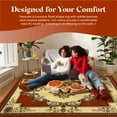 thumbnail image 5 of Glamour Thick Plush Oriental Area Rug Traditional Carpet Floral Medallion Design-206 (5'2"x7'5",Terracotta), 5 of 6