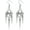 Silver3, variant on 925 Silver Gothic Spike Dangle Drop Earrings, Punk Rock Flame Party Costume Accessories, Barbed Thorn Outfits Dangling Jewelry Gifts for Women