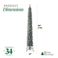 thumbnail image 4 of Home Heritage Albert 7' Pencil 200 LED Pre-Lit Artificial Christmas Tree, 4 of 9