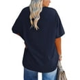 thumbnail image 2 of Sherrylily Women Plus Size V Neck T Shirts Half Sleeve Tees Loose Fit Tunic Casual Tops XL-5XL, 2 of 3