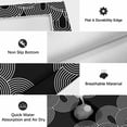 thumbnail image 5 of Boho Geometric Outdoor Rug 5x7 Ft, Non Slip Washable Area Rug, Modern Abstract Sun Lines Black Patio Rugs Carpet Runner, Large Floor Mat for Indoor/Outdoor Deck Porch Camping, 5 of 8