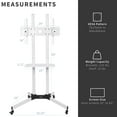 VIVO White Mobile TV Cart for 32" to 83" LCD LED Plasma Flat Panel