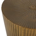 thumbnail image 6 of GDF Studio Pamsha Modern Metal Sunburst Side Tables, Set of 2, Brushed Antique Gold, 6 of 9