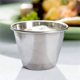 thumbnail image 5 of Paquete de 30 Tazas de Salsa de Condimentos de Acero Inoxidable Cepillado de Primera Calidad Recipientes para para Salsas LíQuidas, 2,5 Oz, 70 Ml, 5 of 5