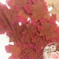 thumbnail image 5 of 100 Pcs Fall Fake Silk Leaves Wedding Favor Autumn Maple Leaf Wedding Decoration, 5 of 7