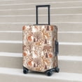 thumbnail image 4 of Salouo Woodland Animals in Neutral Tones Pattern Travel Dust-proof Suitcase Cover, Softside Suitcase Protector Luggage Cover Protector for 18-32inch ,Not Included Suitcase, 4 of 8