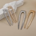 thumbnail image 5 of French Hair Pin, U-shaped 2 Prong Bun Hair Sticks for Mother and Daughter(pack of 4, 2 Longer & 2 Shorter), 5 of 5
