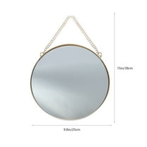 WHAMVOX Bathroom Mirror Hanging Wall Decor Gold Circle Round Golden