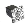 thumbnail image 1 of Damask Elegant Black And White 2" Tow Trailer Hitch Cover Plug Insert, 1 of 1