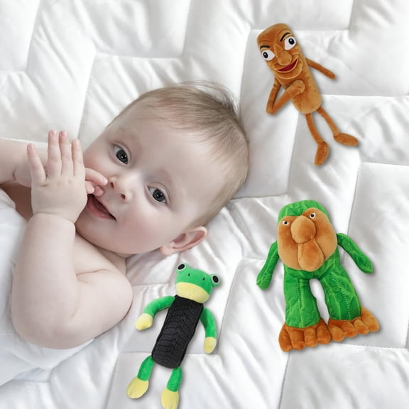 Italian Brainrot Tung Tung Tung Sahur Plushies Toy 16inch for Fans Gift, Soft Stuffed Animal Pillow for Home Kids' Bedroom Decor, Birthday Christmas Choice for Boys Girls (8PACK)