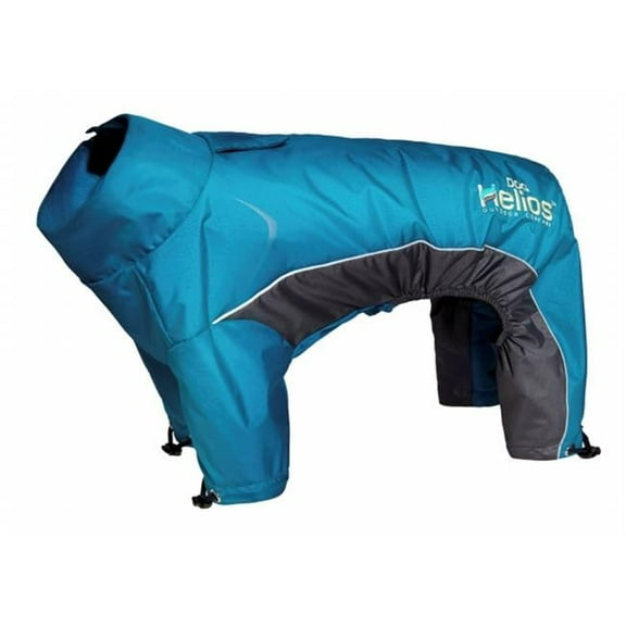 Command Blizzard Full-Bodied Adjustable & 3M Reflective Dog Jacket, Extra Large - Blue