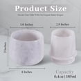 thumbnail image 6 of Elborse Marble Butter Keeper 4 inches White Butter Dish with Lid Handmade French Butter Crock for Kitchen Counter, Spreadable Butter Holder for Countertop Storage, 6 of 9