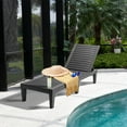 thumbnail image 4 of Costway 2 PCS Patio Lounge Chair Chaise Recliner Weather Resistant Adjust Black, 4 of 11