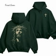 thumbnail image 2 of Jesus Crown of Thorns Hoodie – Christian Pullover, Faith Graphic Hooded Sweatshirt, Streetwear Top, Religious Unisex Hoodie, 2 of 6