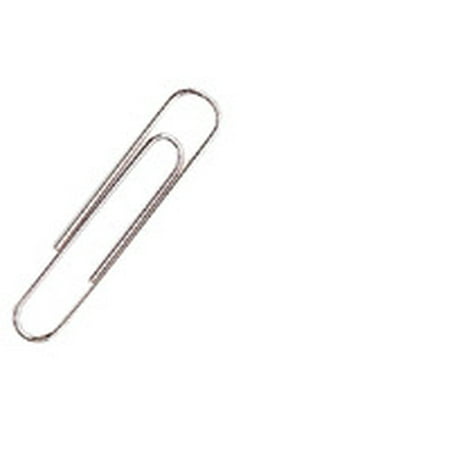 Smart Nickel Finished Non-Skid Paper Clips, Silver, 2
