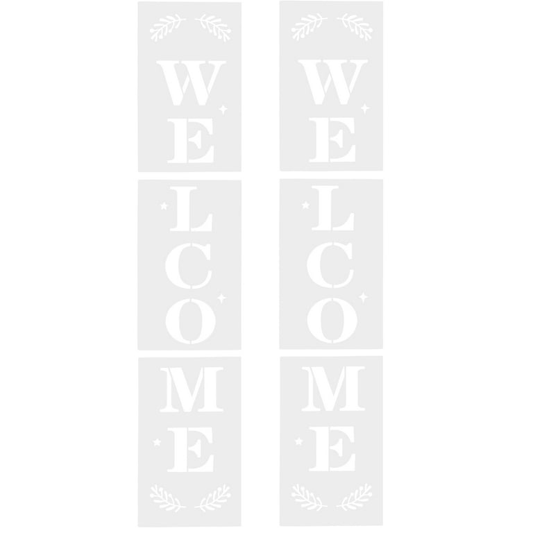 Stencil Welcome Painting Stencils Template Sign Printable Diy Signs Set Wood Letter Vertical Word Front - Walmart.com stencil-welcome-painting-stencils-template-sign-printable-diy-signs-set-wood-letter-vertical-word-front-walmart-com