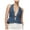 Dark Blue, variant on Women's Denim Vest Sleeveless Streetwear Fashion Halterneck Backless Tie Front Casual Jean Tank Top