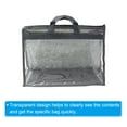 thumbnail image 3 of Uxcell Handbag Dust Bags, M Size Dustproof Transparent Purse Protector, Gray 2 Pack, 3 of 5