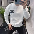 thumbnail image 2 of Sudaderas para hombre Top verde letra jersey ropa de hombre sin capucha bordado otoño streetwear estilo coreano ofertas baratas, 2 of 5