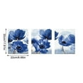 thumbnail image 3 of VINOIC Blue Floral Canvas Wall Art, Nordic Minimalist Print for Living Room Decor, 3 of 8
