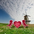 thumbnail image 3 of Desk Accessories Promotion Sale! Nomeni Valentine's Day Wooden Pile Garden Sign Outdoor Garden Decoration, Home Decor Clearance Sale, 3 of 6
