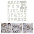 thumbnail image 2 of SPRING New A-Z Silver Pearl Rhinestone English Letter Patches For Clothes BRIDE Iron On Stickes 3-D Handmade Beaded Stripe Name Badge R, 2 of 5