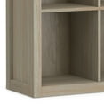 thumbnail image 3 of Artisan 45 inch x 43 inch Solid Wood Transitional 9 Cube Bookcase and Storage Unit in Distressed Grey, 3 of 11