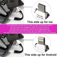 thumbnail image 2 of Hongkaii Lightning Cable Keychain Charger iPhone Android 3in1 Keychain Magnetic USB Cable Short USB c Cable USB c Fast Charge 3.0 for iPad,Type CHuawei, HTC, LG, Samsung Galaxy, Sony Xperia orange, 2 of 5