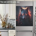 thumbnail image 5 of Red Eyes Wolf Dishwasher Magnet Covers for The Front Magnetic Dishwasher Cover Home Cabinet Decals 23" x 26" Refrigerator Door Home Decor, 5 of 5