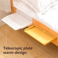 thumbnail image 1 of Storage Shelf Punch Free Foldable Stretchable Plastic No Punching Mounted Bedside Shelf Bedroom Organizer Stand Daily Use, 1 of 8