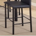 thumbnail image 3 of Citico Metal Counter Height Dining Chairs (Set of 4) - Black Frame &amp; Faux Leather Seats. 21.5" Wide, for Kitchen &amp; Dining. Durable, Stylish, Easy Assembly. Perfect for Breakfast Bar., 3 of 6